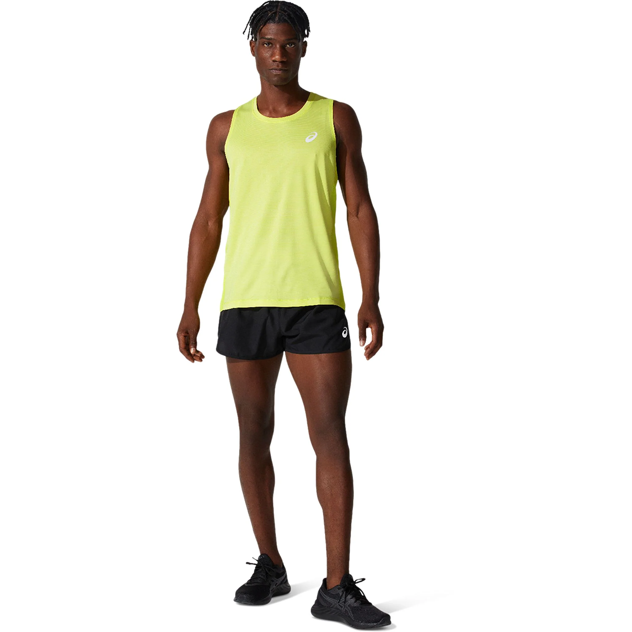 ASICS Silver Split Mens Running Shorts - Image 4