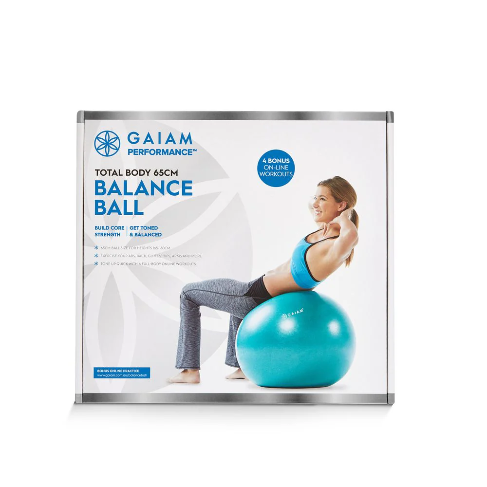 Gaiam Performance Balance Ball Kit - 65cm