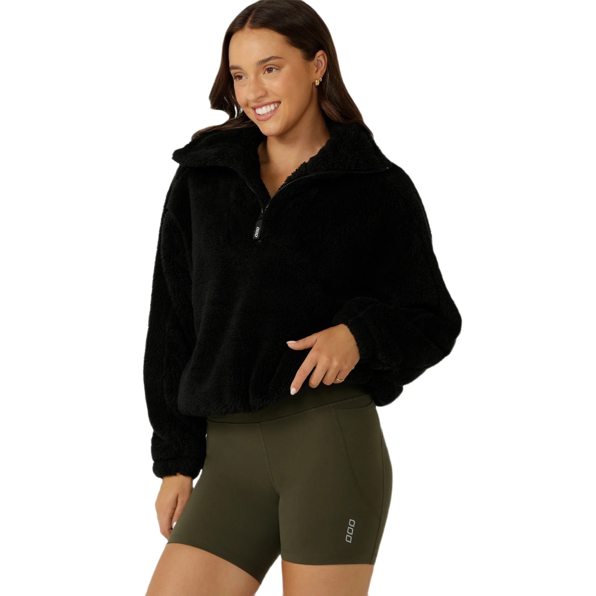 Lorna Jane Everyday Teddy Sweat Womens Quarter Zip