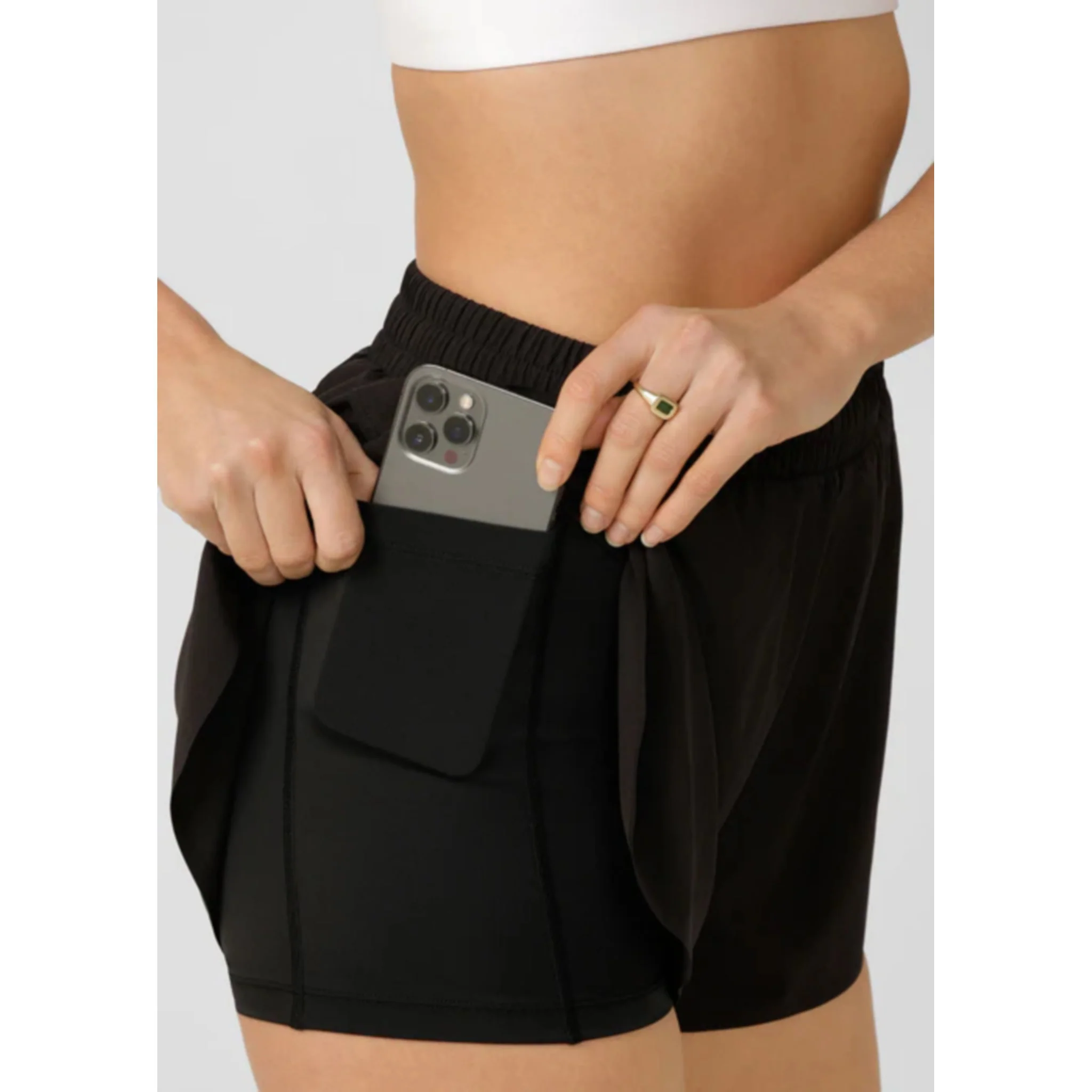 Lorna Jane Lightspeed Phone Pocket Womens Running Shorts - Image 5