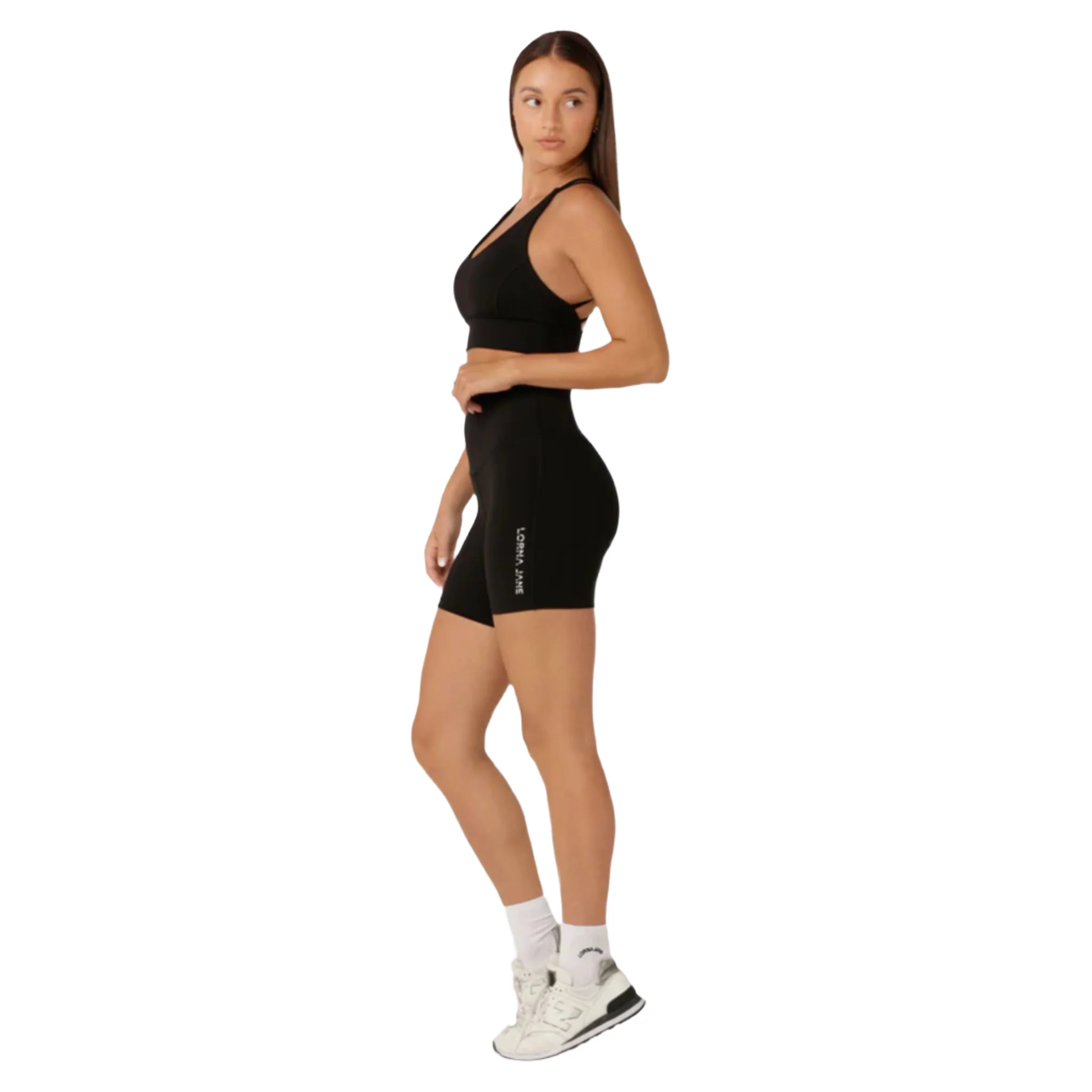 Lorna Jane Lotus No Chafe Phone Pocket 12cm Womens Bike Shorts - Image 4