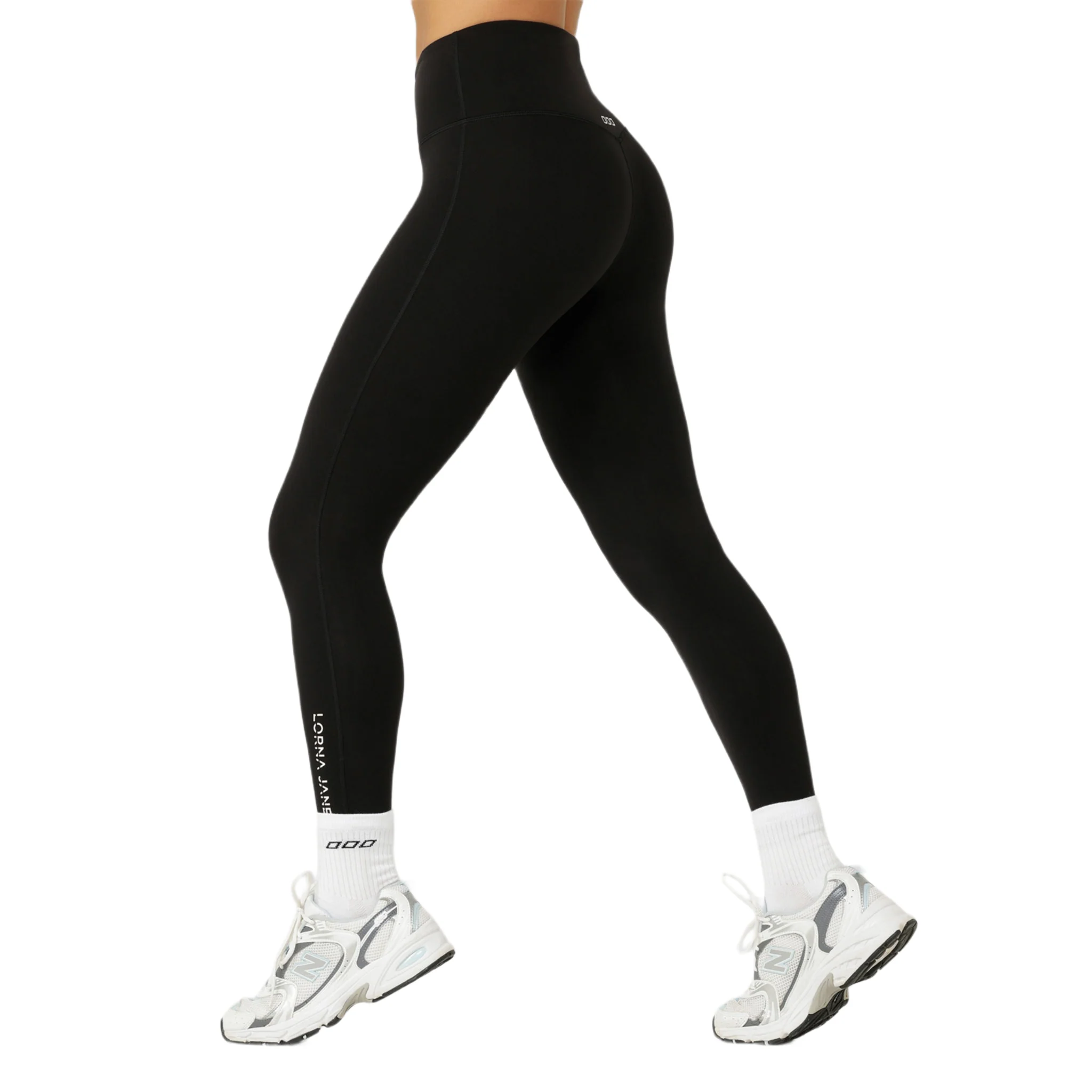 Lorna Jane Lotus No Chafe Phone Pocket Ankle Biter Womens Tights