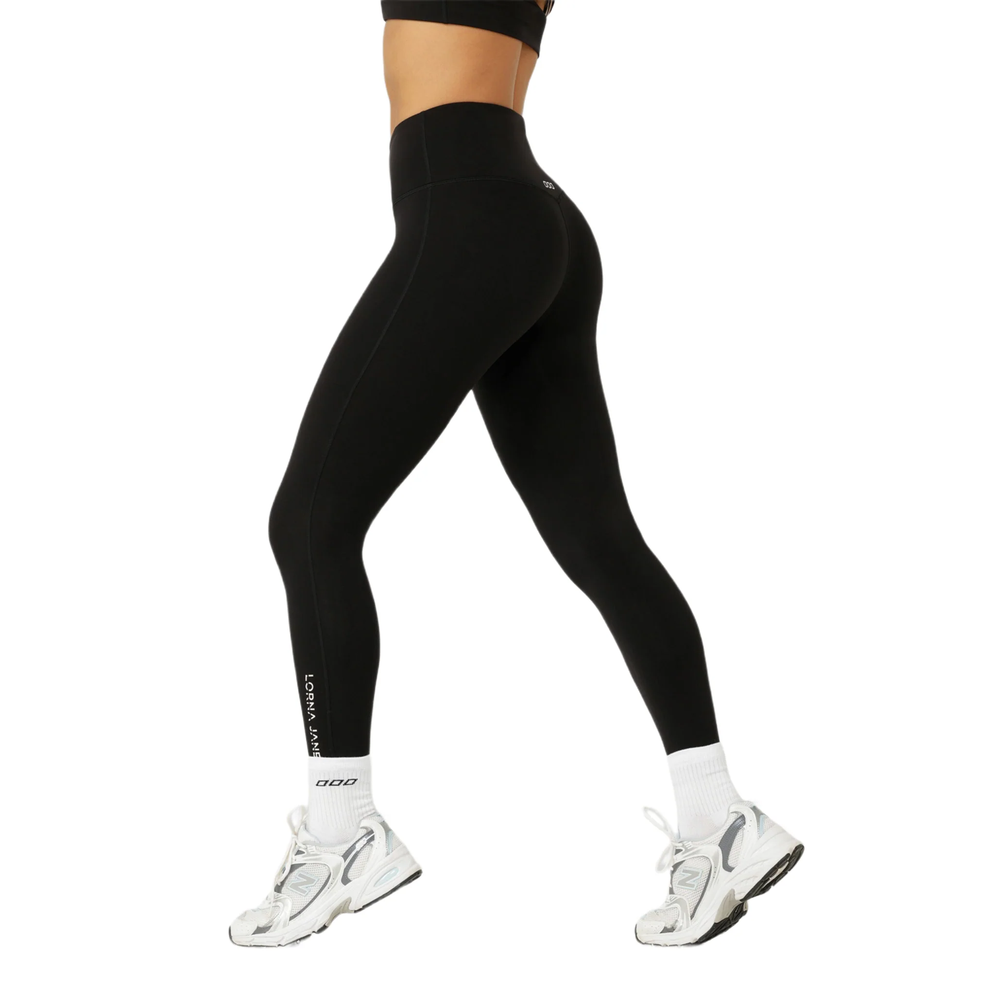 Lorna Jane Lotus No Chafe Phone Pocket Ankle Biter Womens Tights - Image 2