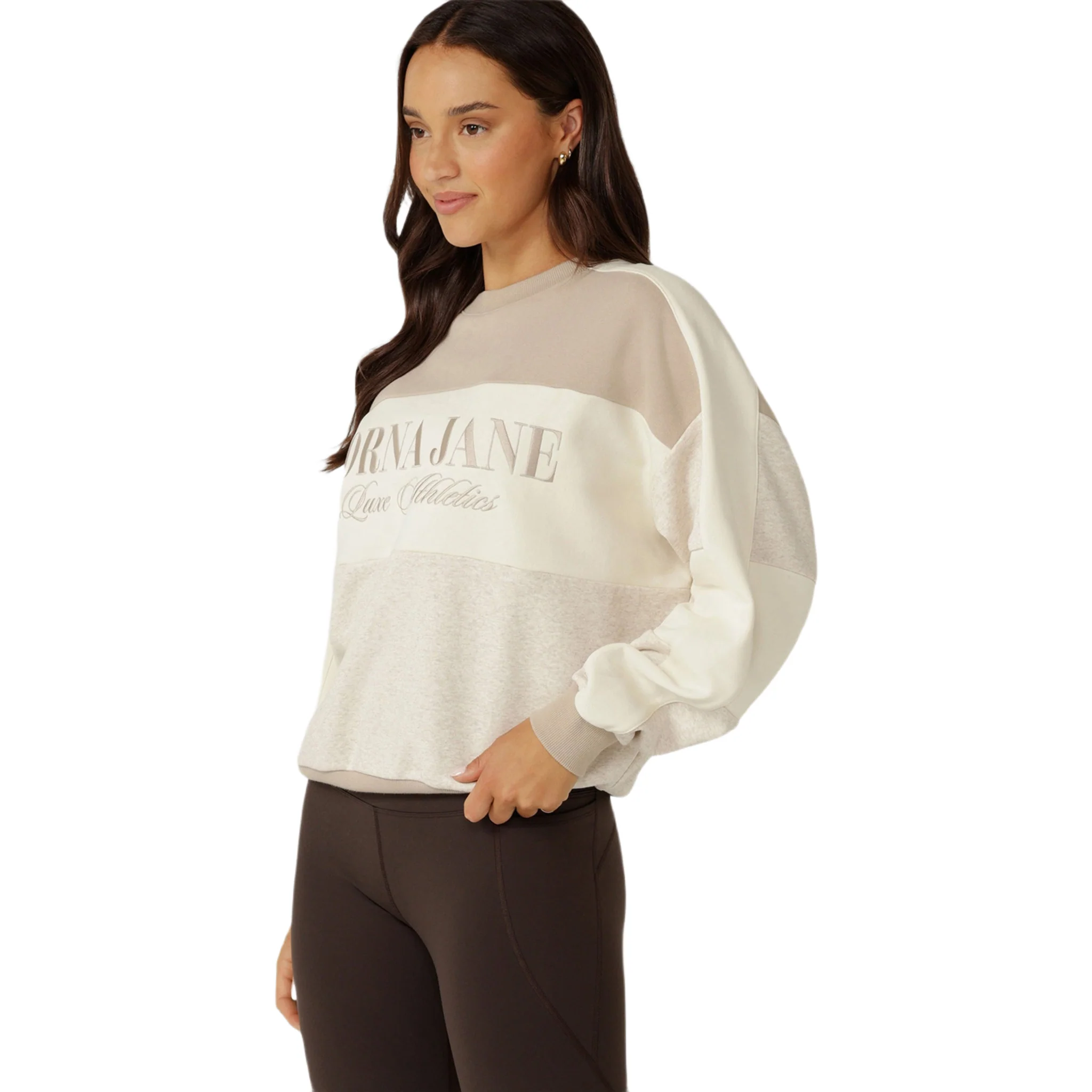 Lorna Jane Luxe Panelled Sweat Womens Crew - Image 2