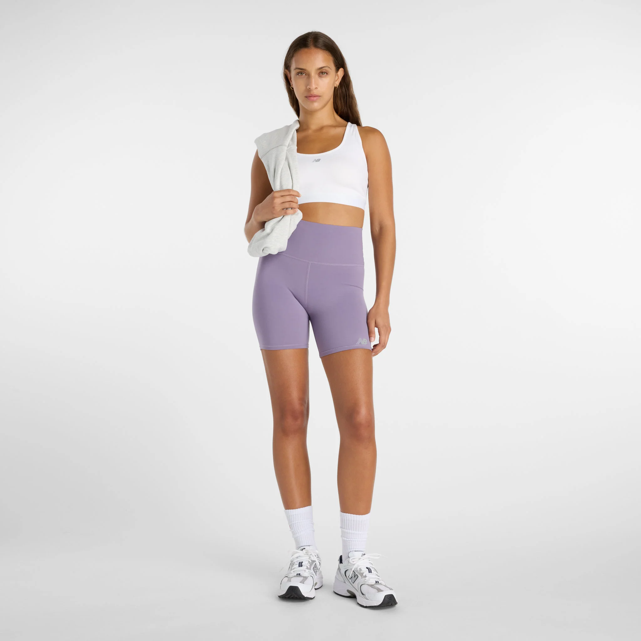 New Balance Harmony High Rise 6-Inch Womens Shorts - Image 2