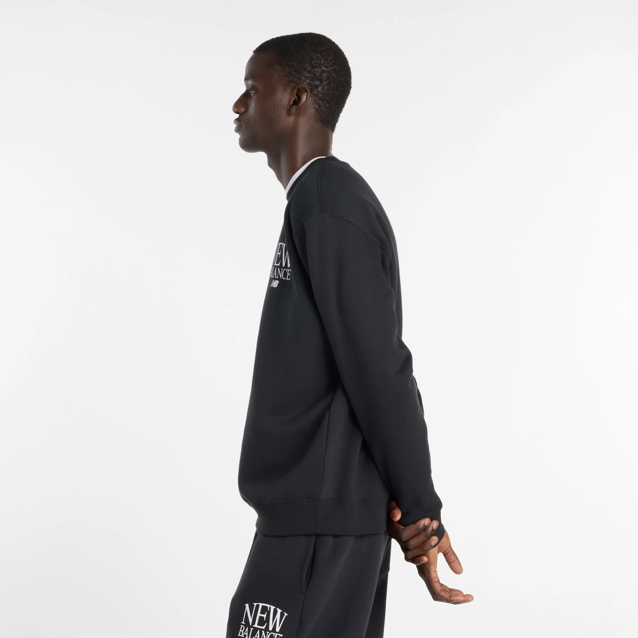 New Balance Reimagined Mens Fleece Crew - Image 3
