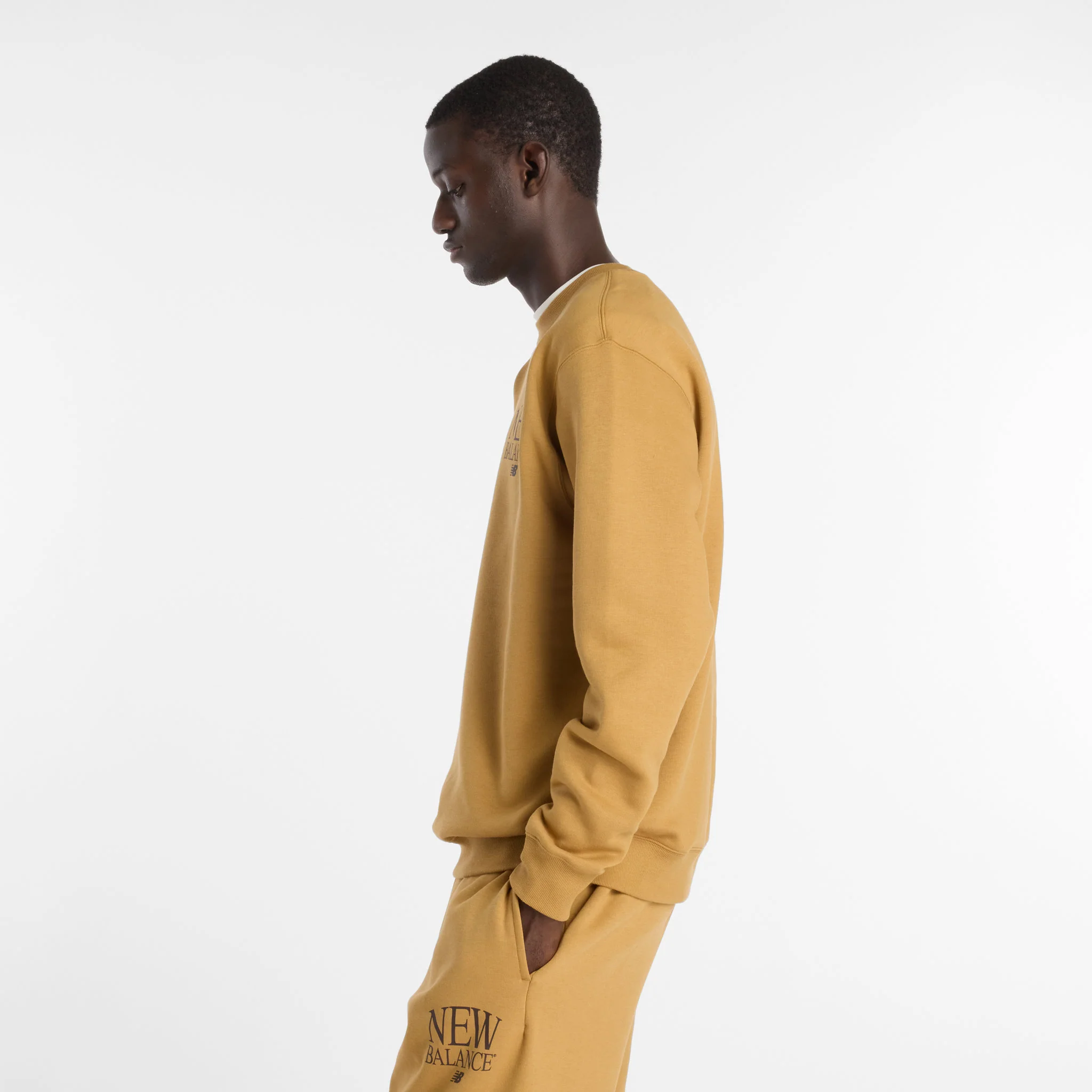 New Balance Reimagined Mens Fleece Crew - Image 3