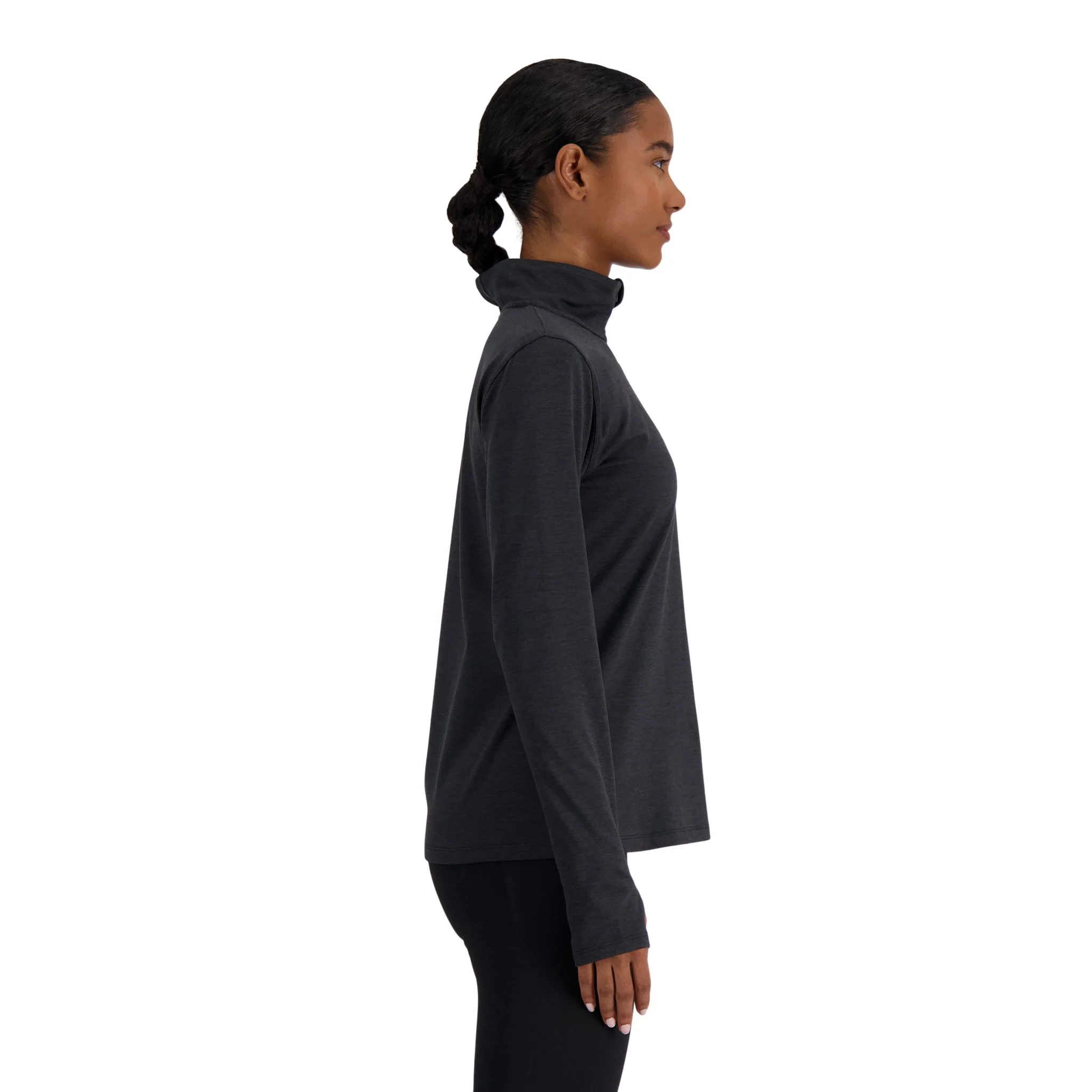 New Balance Sport Essentials Space Dye Womens Quarter-Zip - Image 4