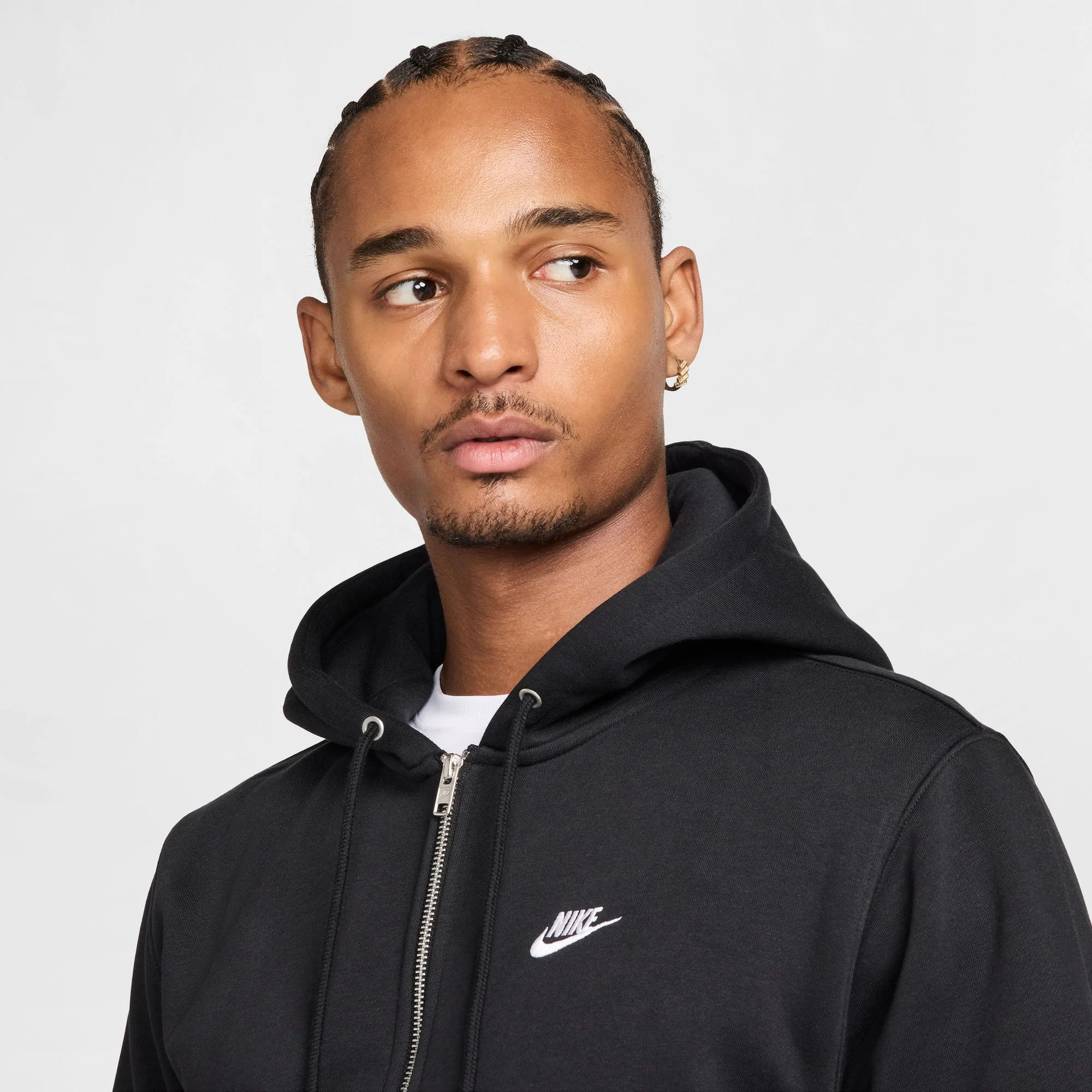Nike Club Full-Zip Fleece Mens Hoodie - Image 4