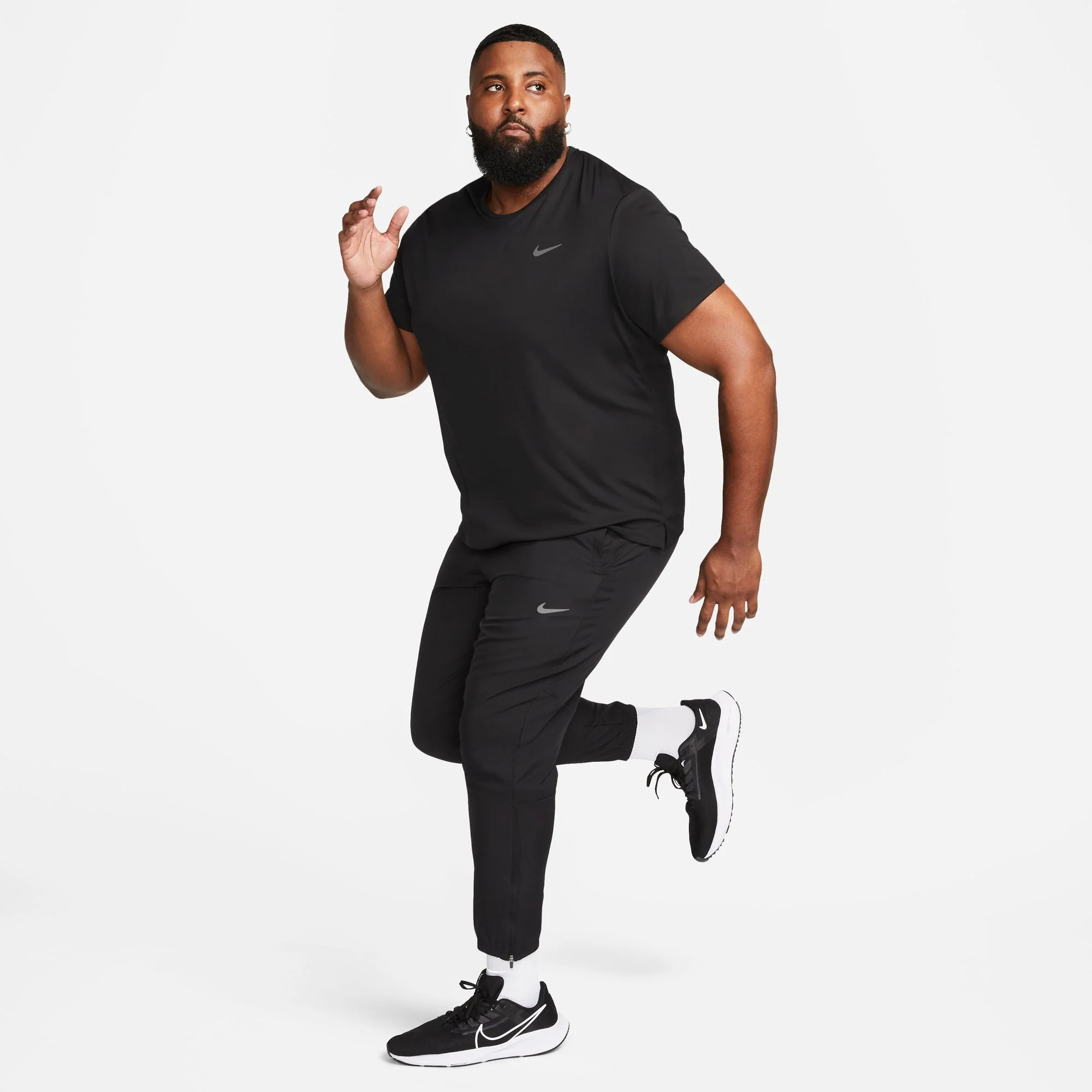 Nike Miler Dri-FIT UV Mens Running Tee - Image 2