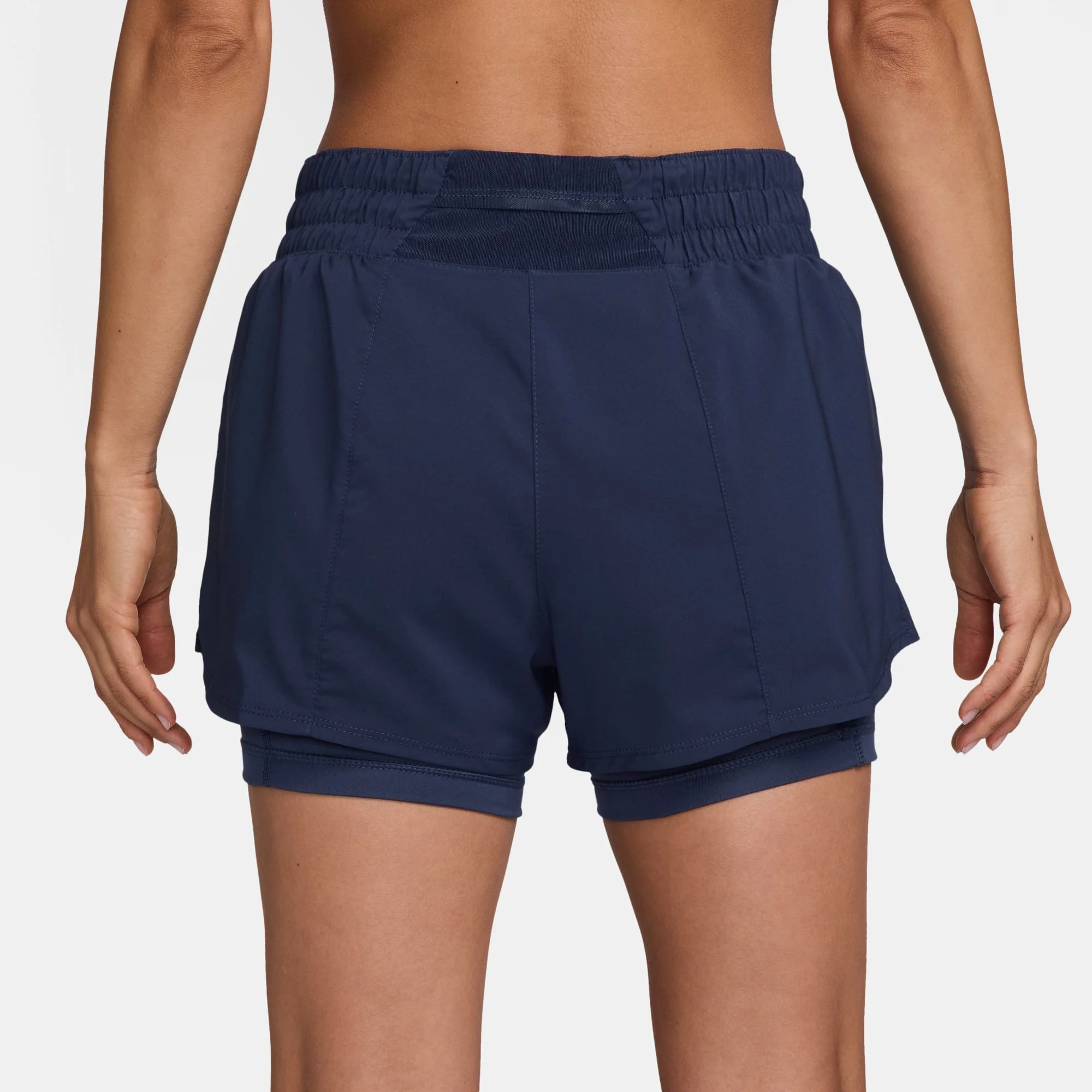 Nike One Dri-FIT Mid-Rise 3-Inch 2-in-1 Womens Shorts - Image 3