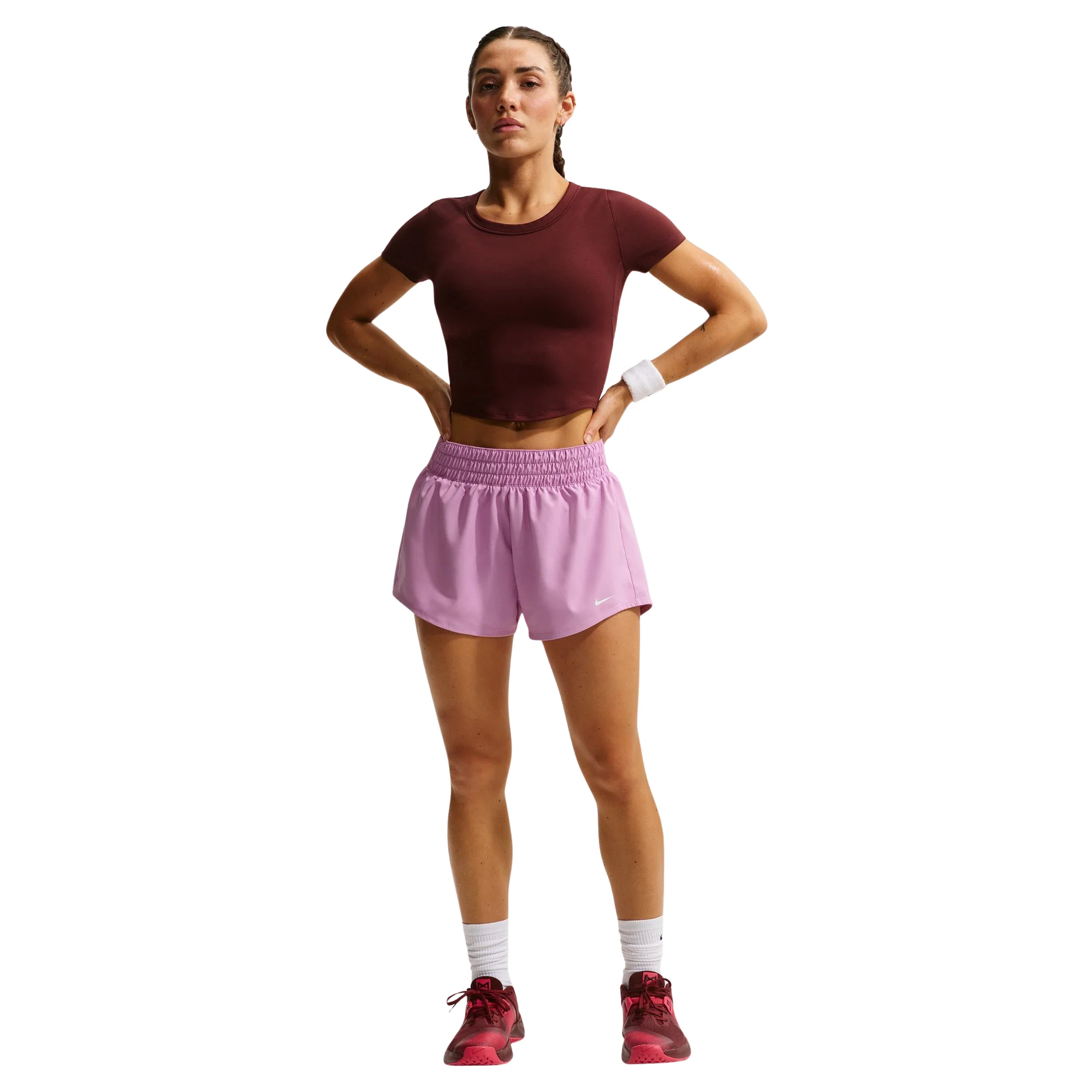 Nike One Dri-FIT Mid-Rise 3-Inch Womens Shorts