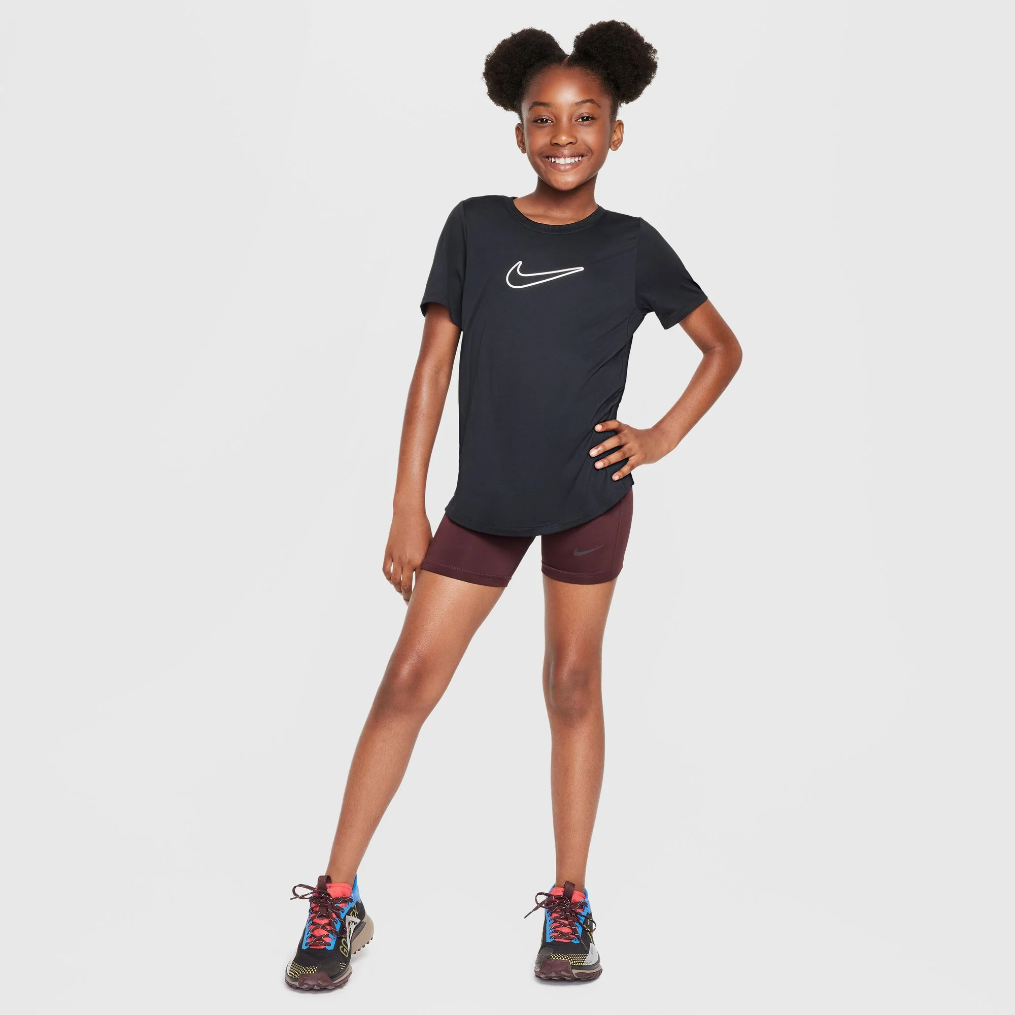 Nike One Fitted Dri-FIT Short-Sleeve Kids Tee - Image 4