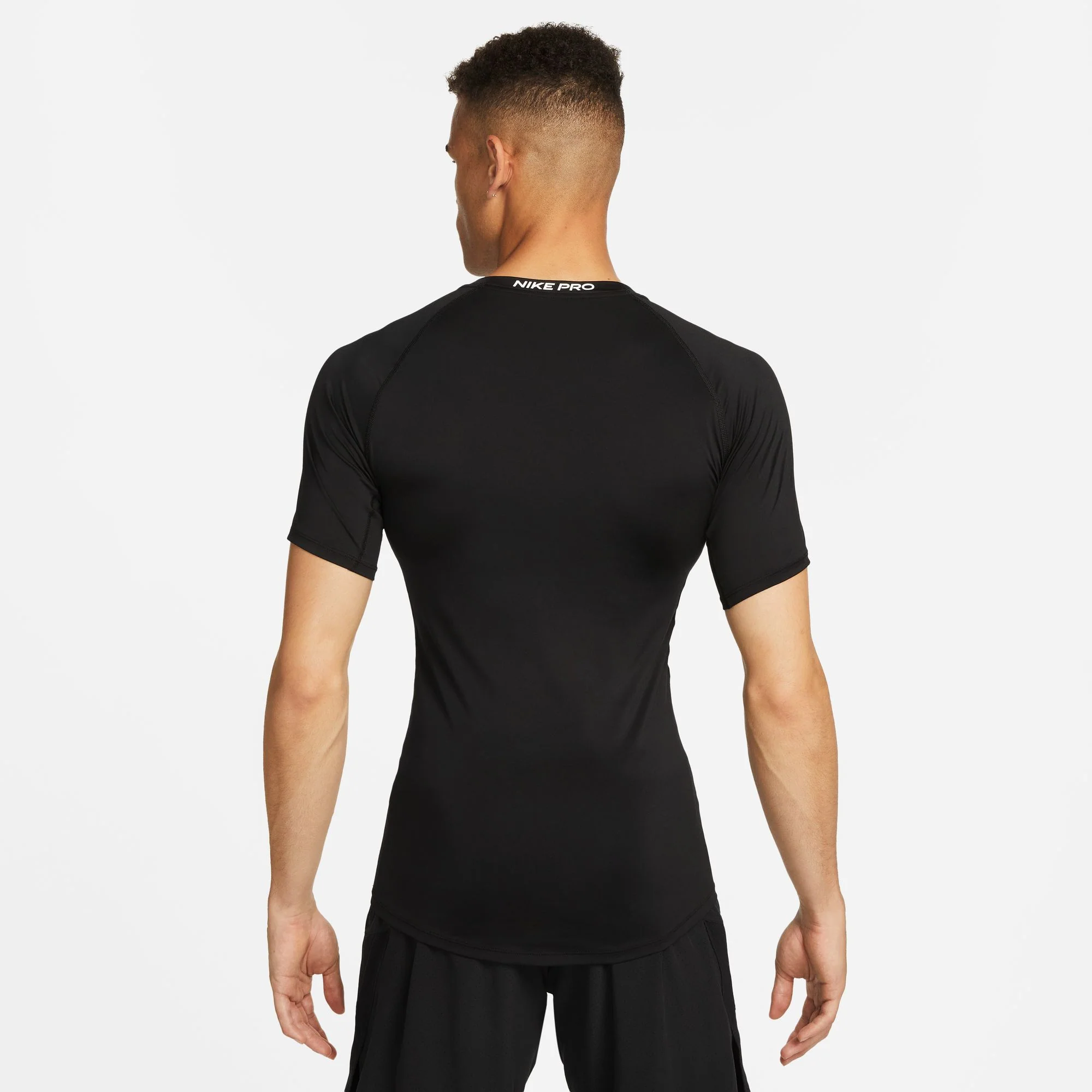 Nike Pro Dri-FIT Tight Mens Short-Sleeve Fitness Top - Image 3