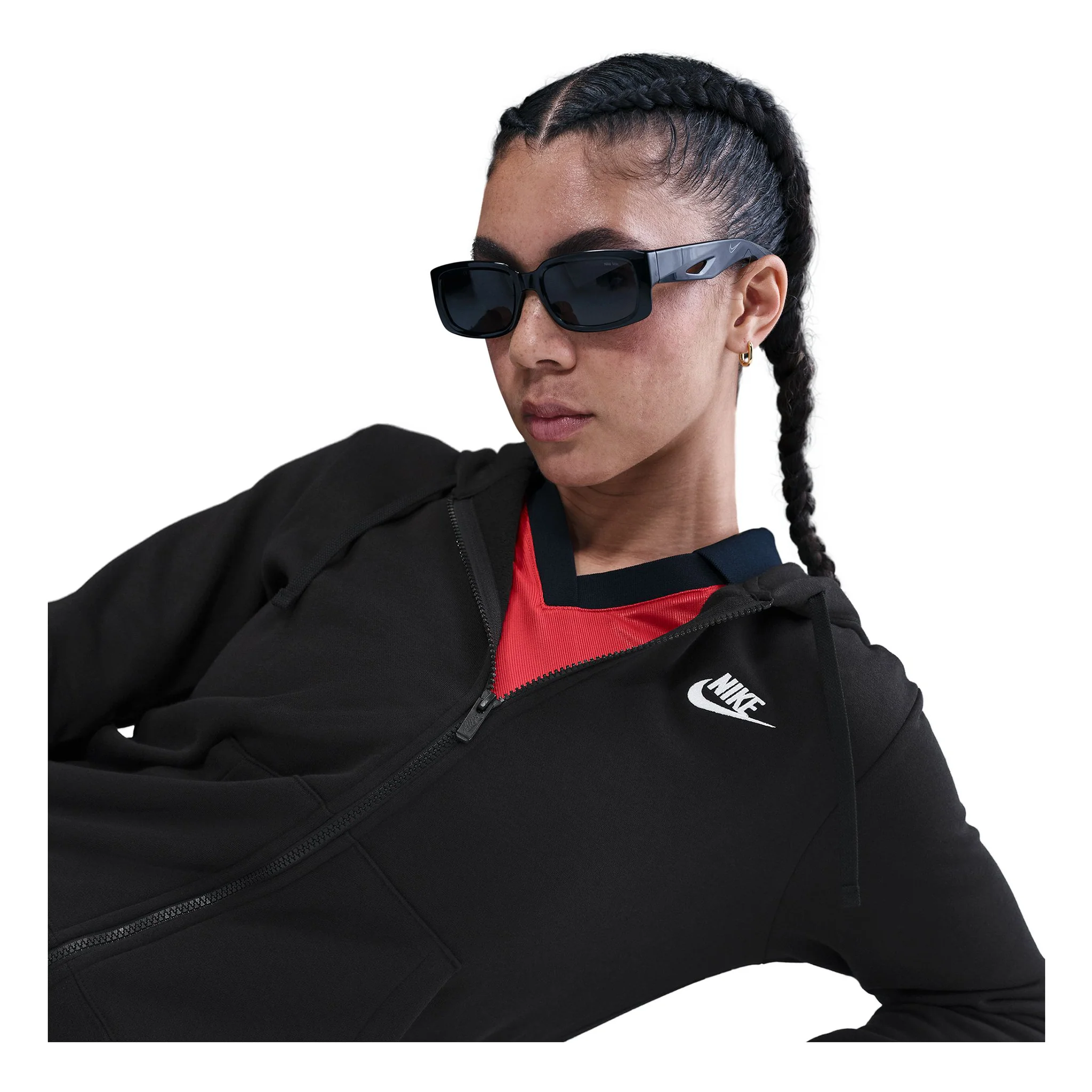 Nike Sportswear Club Fleece Womens Full-Zip Hoodie - Image 8