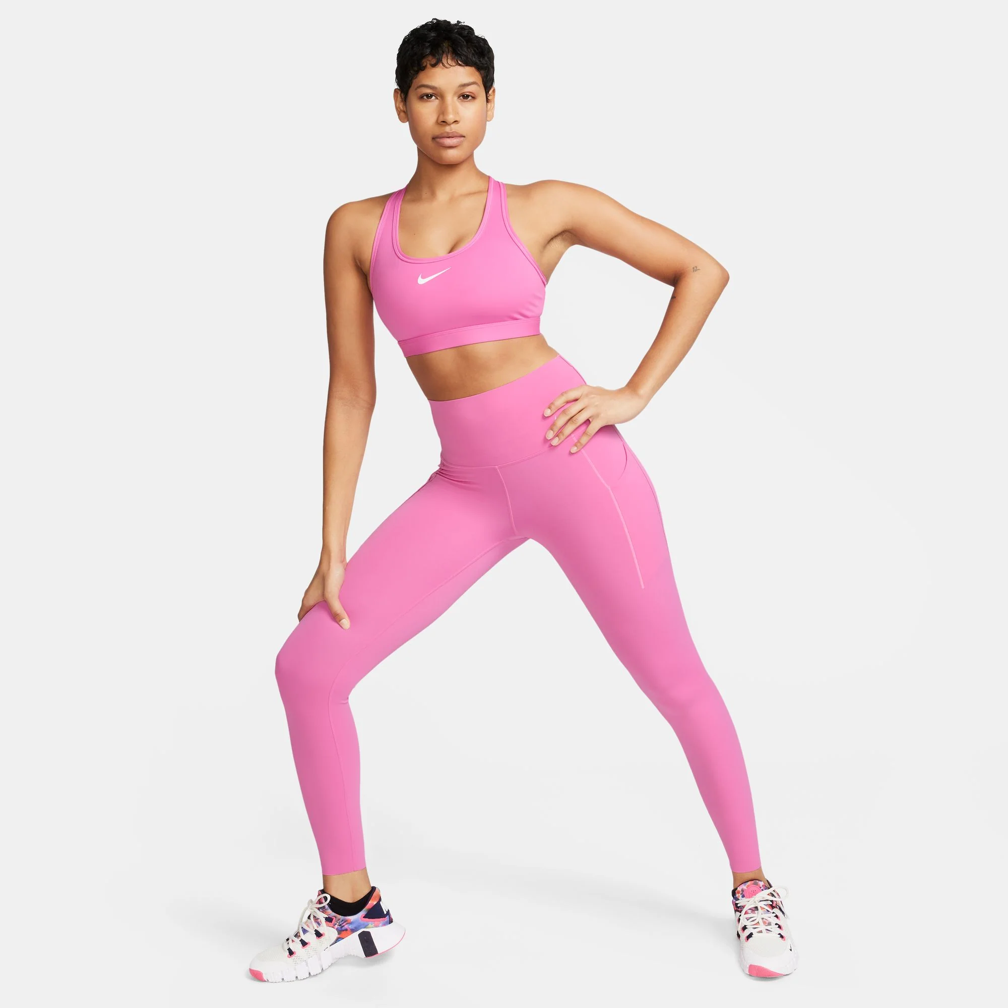 Nike Swoosh Medium-Support Padded Womens Sports Bra - Image 2