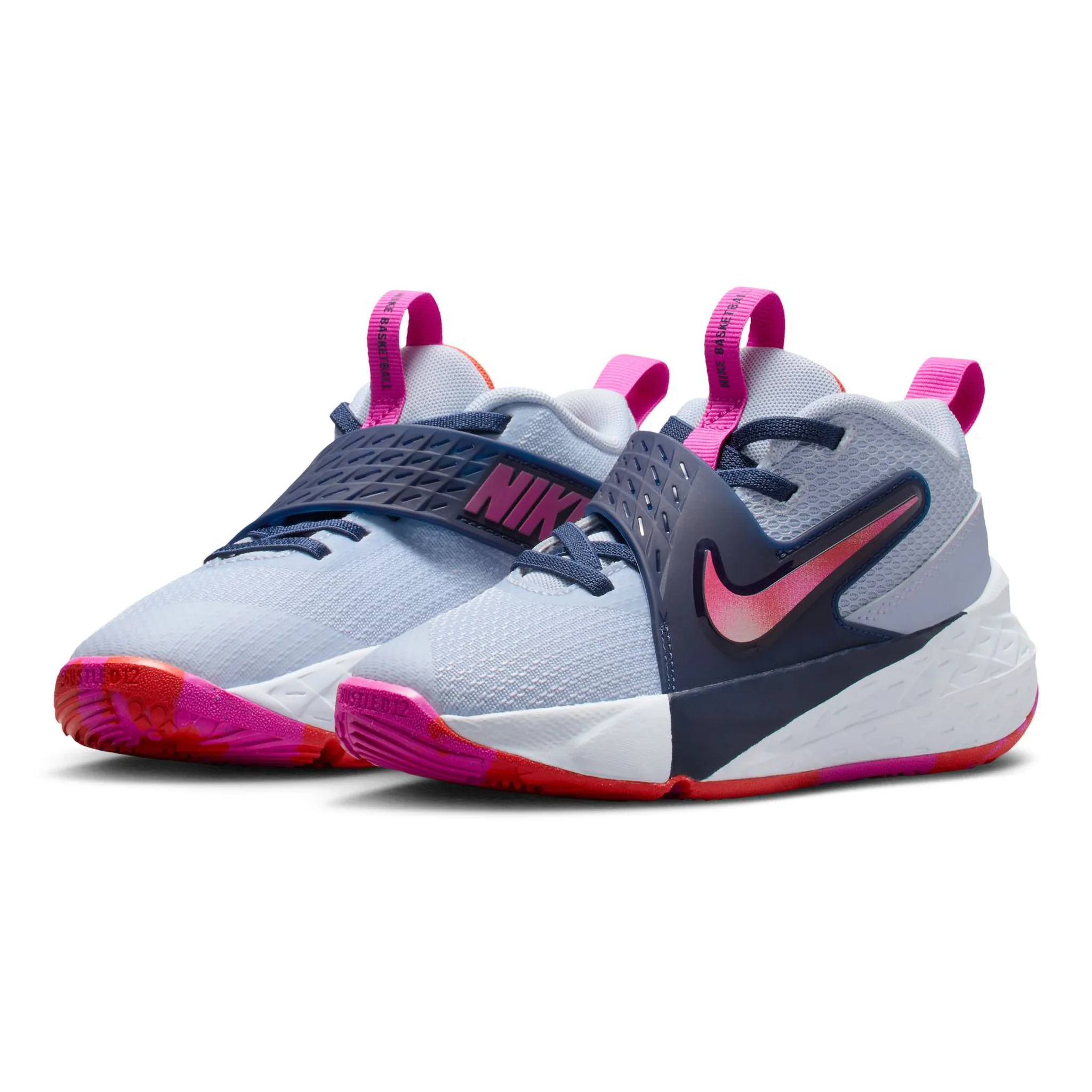 Nike Team Hustle D 12 PS Kids Basketball Shoes - Image 3