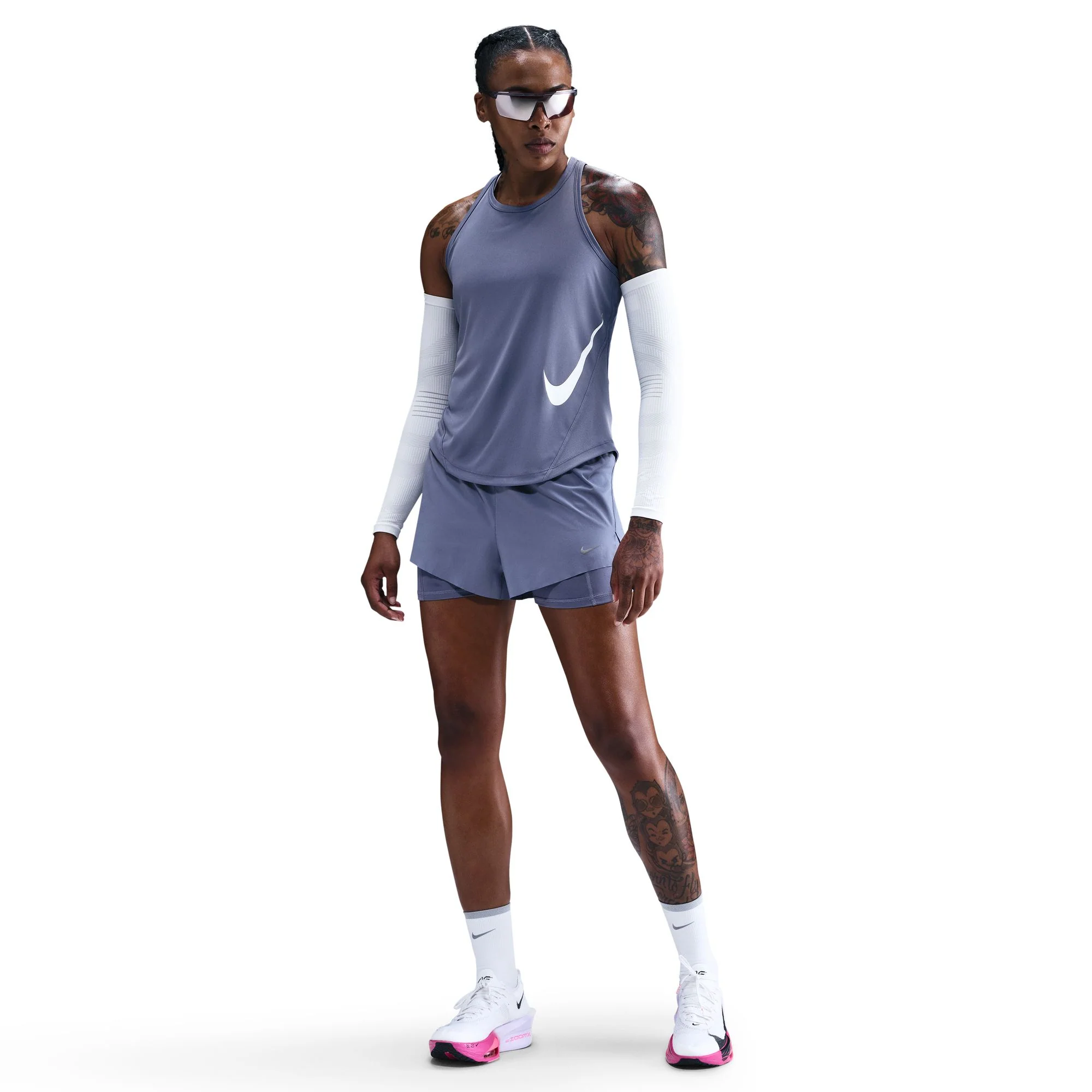 Nike Tempo Swoosh Dri-FIT Womens Running Tank - Image 2