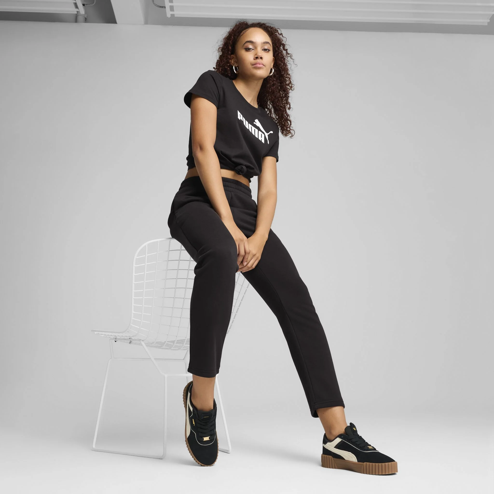 PUMA ESS No.1 Logo Womens Sweatpants - Image 2