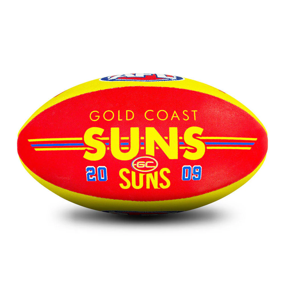 Sherrin All Surface AFL Club Ball - Gold Coast Suns - Image 3