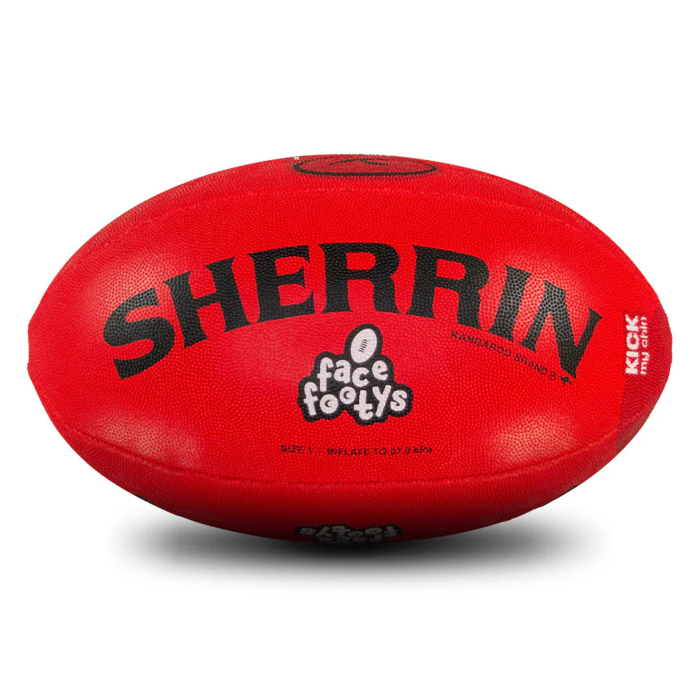 Sherrin Face Footys All Surface Ball - Rusty - Image 3