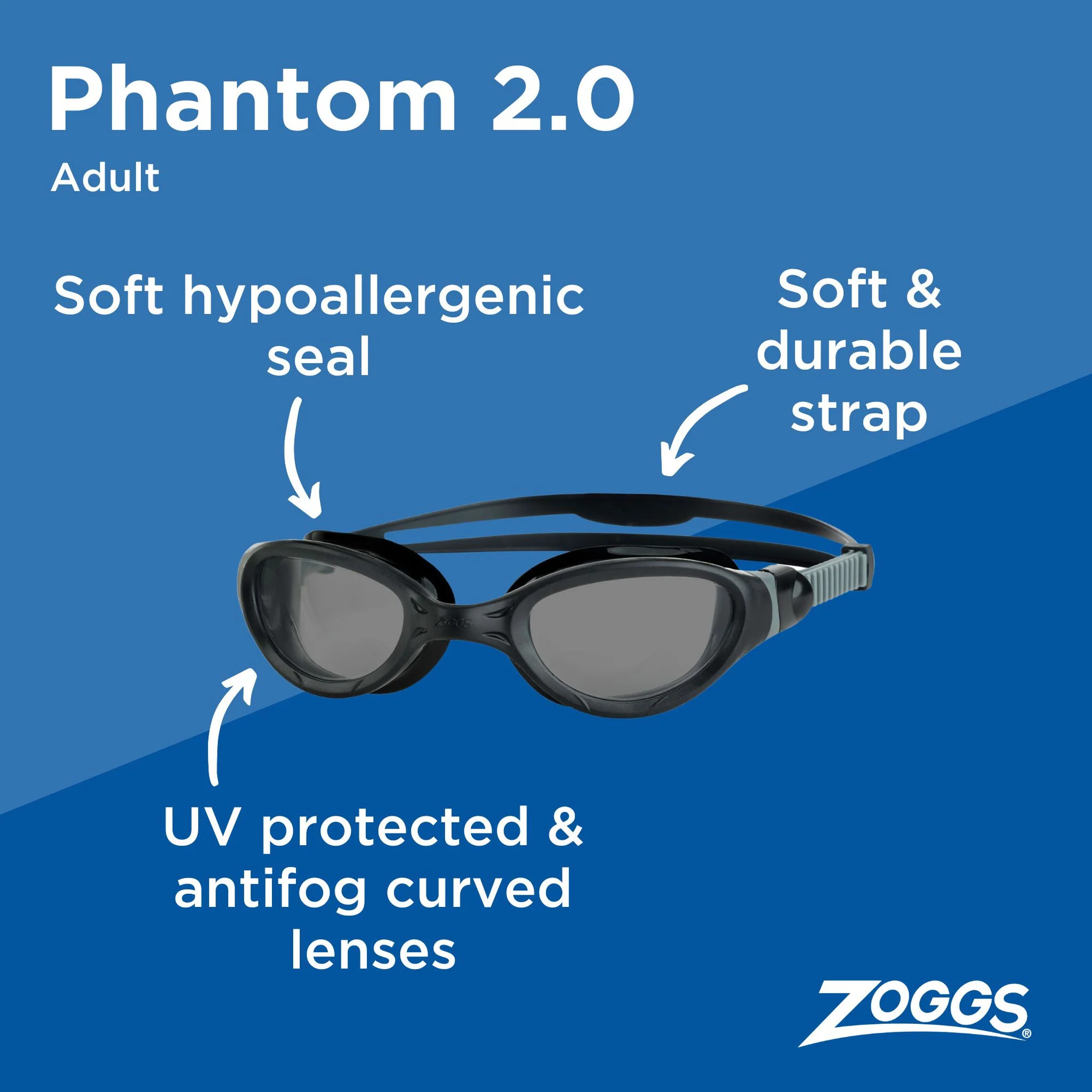 Zoggs Phantom 2.0 Goggles - Image 2