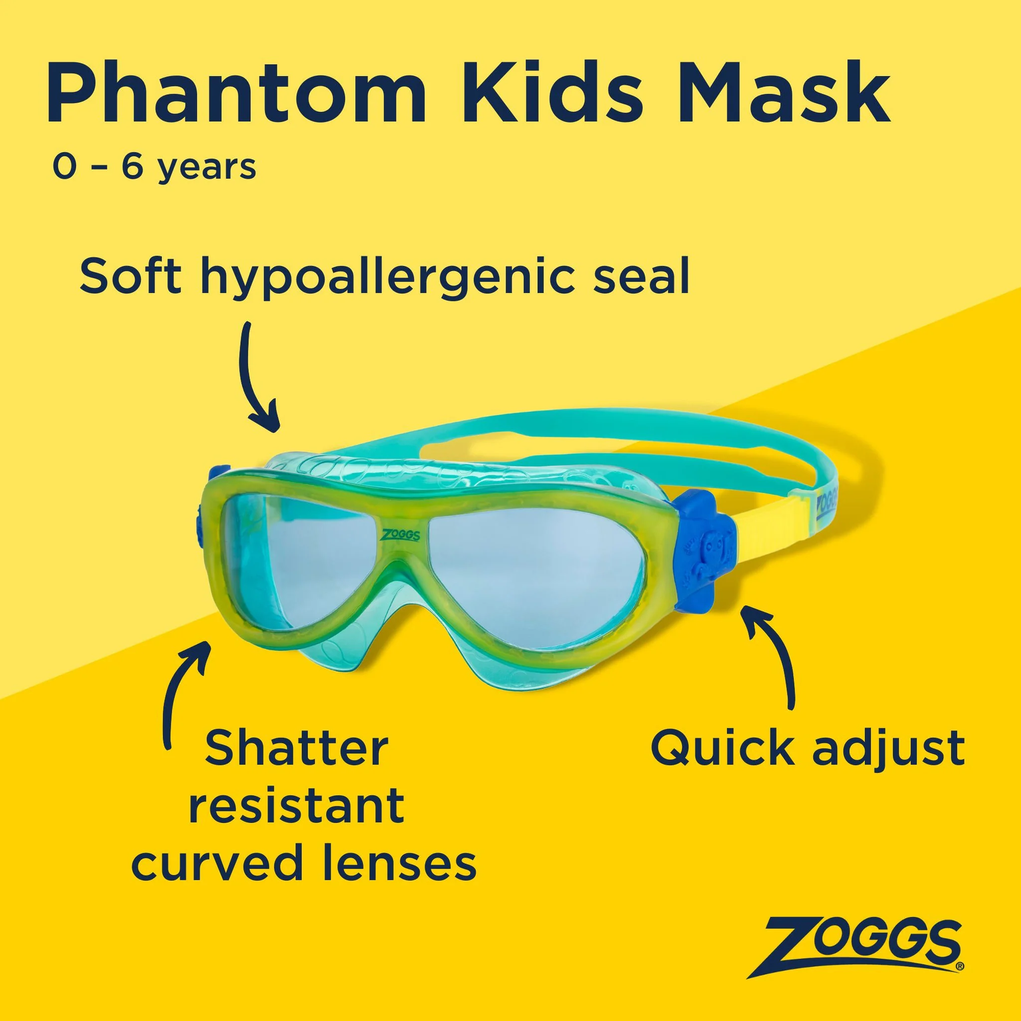 Zoggs Phantom Kids Mask - Image 3